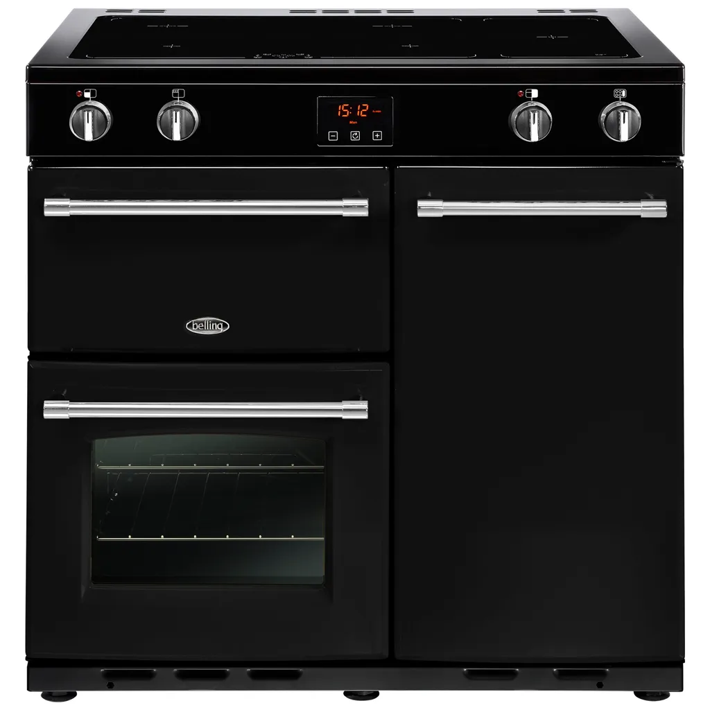 Belling Farmhouse Range Cooker 90 Induktion Schwarz 444411126